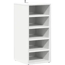 vidaXL Schuhschrank 31,5 x 70 x 35 cm weiß / weiß