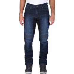 Modeka Callan Motorfiets Jeans, blauw, 33 Voorman