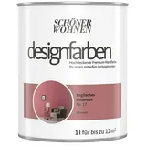 SCHÖNER WOHNEN-Farbe Wandfarbe Designfarbe  (Englisches Rosenrot, Matt, 1 l, Konservierungsmittelfrei)