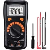 Tacklife DM02A, Digital Multimeter Automatisch , mit Berührungslose Spannungserkennung, beleuchtetem LCD-Display, Spannungs-, Strom- und