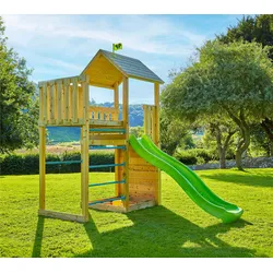 TP Toys Wolkenkratzer 2 | Holz Spielturm Garten | mit Rutsche