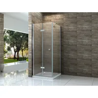 Alphabad Eckdusche Duschkabine HELTO 90 x 90 cm ohne