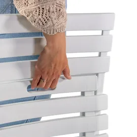 hjh living TRAVANO Gartenstuhl 42 x 91 x 80 cm weiß