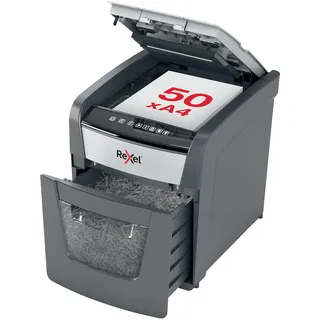 Rexel Optimum AutoFeed+ 50X Automatischer Aktenvernichter, Schwarz