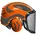 Sicherheitshelm Integral Forest Gehörschutz Farbe orange/schwarz Ausstattung grobes Visier G16
