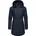 Wintermantel Warmer Parka lang wasserdicht mit Abnehmbarer Kapuze Navy Gr XXL XXL