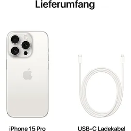 Apple iPhone 15 Pro 256 GB titan weiß