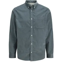 Jack & Jones Herren Freizeit Hemd JJECLASSIC CORD SHIRT Regular Fit Regular Fit 12278967 Grau M