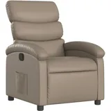vidaXL Relaxsessel 92 x 99,5 x 92 cm Cappuccino-Braun Kunstleder mit Liegeposition