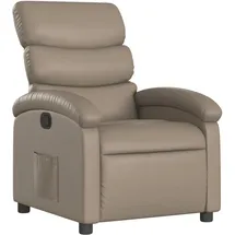 vidaXL Relaxsessel 92 x 99,5 x 92 cm Cappuccino-Braun Kunstleder mit Liegeposition