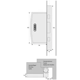 ABUS FAS97 Fenstersicherung weiß