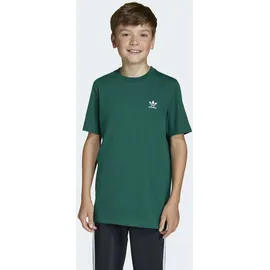 adidas T-Shirt ADIDAS ORIGINALS "TEE", Mädchen, Gr. 146, collegiate grün, Obermaterial: 100% Baumwolle, Rundhals, Shirts T-Shirt, für Kinder und Teens, mit gerippten Details, mit Rundhalsausschnitt