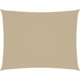 vidaXL Sonnensegel Oxford-Gewebe Rechteckig 3,5x5 m Beige