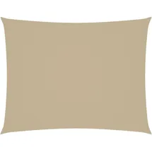 vidaXL Sonnensegel Oxford-Gewebe Rechteckig 3,5x5 m Beige