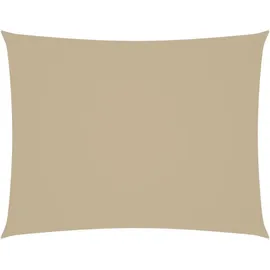 vidaXL Sonnensegel Oxford-Gewebe Rechteckig 3,5x5 m Beige