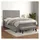 vidaXL Boxspringbett mit Matratze Hellgrau 140x200 cm Samt