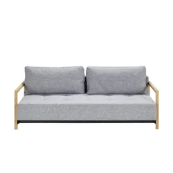 Schlafsofa Webstoff Akkito ¦ grau ¦ Maße (cm): B: 210 H: 70 T: 112