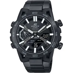 Smartwatch CASIO EDIFICE, schwarz, Smartwatches, Solaruhr, Armbanduhr, Herrenuhr, Bluetooth, Stoppfunktion,Phone Finder