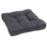 Royal Schneider Sitzkissen Kissen Polster Auflage Rückenkissen Loungekissen Lounge Bodenkissen Anti-Rutsch-Unterseite, Graphit - 5502, 60x60 cm - Sitzkissen