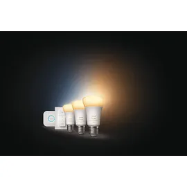 Philips Hue White Ambiance E27 1100 lm Starter-Set 8 W 3 Stk. + Dimmschalter