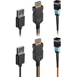 Lindy 38360 (100 m, HDMI 8K60 Extender - Verlängern Sie HDMI®-Signale über ein MPO-Multimode-