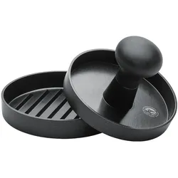 CHEF CUISINE Burgerpresse mit Antihaftbeschichtung – Burger-Pattie-Presse aus Aluminium für Hamburger und Cheeseburger