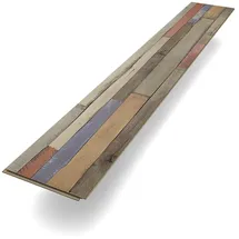 bodenglück Laminat Basic "Eiche Rothaarsteig" | Bunt Holzoptik Rustikal | Klicklaminat einfach zu verlegen | 1292 x 193 x 7 mm | Paket mit 2,5 m2 | Fußbodenheizung geeignet | Nachhaltig | Bodenglück