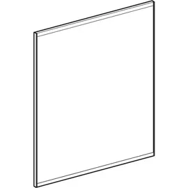 Geberit Option Plus 60x70cm, Alu elox., dir./ind. Beleucht.