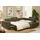 Fun Möbel Ecksofa Sofa mit Schlaffunktion METZ Stoff Poso Rostbraun Ottomane Rechts