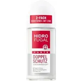 Hidrofugal Deodorant Doppel Schutz, 50ml, für Damen und Herren, Antitranspirant, Roll-On