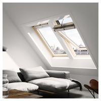 VELUX Solar Schwingfenster INTEGRA® GGL 307030 Holz klar lackiert Alu THERMO Dachfenster, 78x118 cm (MK06)