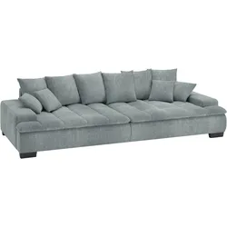Big-Sofa MR. COUCH "Haiti II", silber, B:304cm H:85cm T:138cm, Dolce (100% Polyester), Sofas, mit Kaltschaumpolsterung, bis 140 kg belastbar