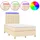 vidaXL Boxspringbett 120 x 200 cm Creme