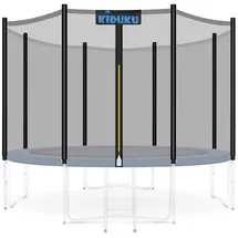 KIDUKU Trampolin Ersatznetz Ø 366 Cm - 12 Stangen Sicherheitsnetz Trampolinersatznetz