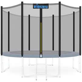 KIDUKU Trampolin Ersatznetz Ø 366 Cm - 12 Stangen Sicherheitsnetz Trampolinersatznetz