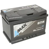 Starterbatterie 4MAX Autobatterie 12V 70Ah 700A Start&Stop EFB