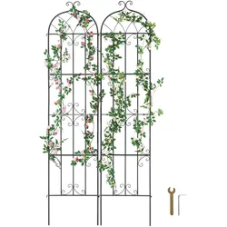 VEVOR 2er Set Rankhilfe Rankgitter Kletterhilfe Pflanzengitter Spalier 51x220cm