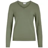 VILA Longpullover VIRIL V-NECK L/S KNIT TOP - NOOS S (36)