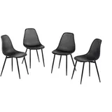 hardin 1fachgut Esszimmerstuhl Kunststoff Metall schwarz 4er Set