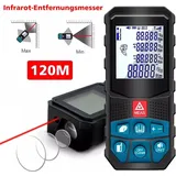 Digitaler Laser Entfernungsmesser 120m geliefert Sdlogal Abstand 2mm, 20 Daten, Entfernungsmessung, LCD-Anzeige, wasserdicht IP54,Batterien nicht