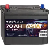 HeyVolt ASIA Autobatterie A70L 12V 70Ah Starterbatterie