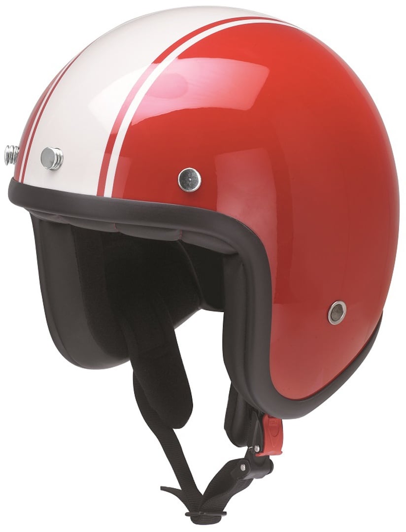 Redbike RB 757 Bologna Jet helm, rood-wit, XS Voorman