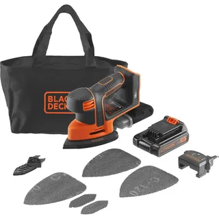 Black & Decker Black & Decker, Schleifmaschine + Poliermaschine, AkkuMouse BDCDS18 (Multischleifer, 27 W,