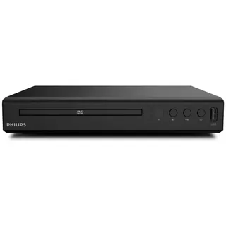 Philips TAEP200 DVD Player für Fernseher mit HDMI Kabel 1,5M - Blu Ray Player für Nahezu alle Disc-Formate - HDMI Anschluss - USB Media Link - Schwarz