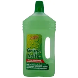 Dr. Webers Bodenreiniger Grüne Seife, Hausmittel seit 1945, Schmierseife zur Reinigung aller wasserfesten Oberflächen im Haus, 1 Liter - Flasche