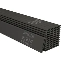 Juskys Terrassendiele 220 cm grau