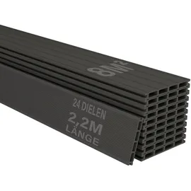 Juskys Terrassendiele 220 cm grau