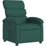 vidaXL Relaxsessel Modell 36 Polyester 55,4 x 99,5 x 74,3 cm Dunkelgrün mit Liegeposition