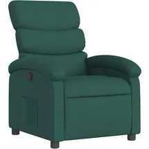 vidaXL Relaxsessel Modell 36 Polyester 55,4 x 99,5 x 74,3 cm Dunkelgrün mit Liegeposition