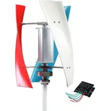 Lissontine 1000W Leise vertikale Windkraftanlage mit MPPT-Regler & 360° Windaufnahme, Windgenerator für Heim-Energie, Wohnmobil, Kameraüberwachung oder Insellösungen color-220V
